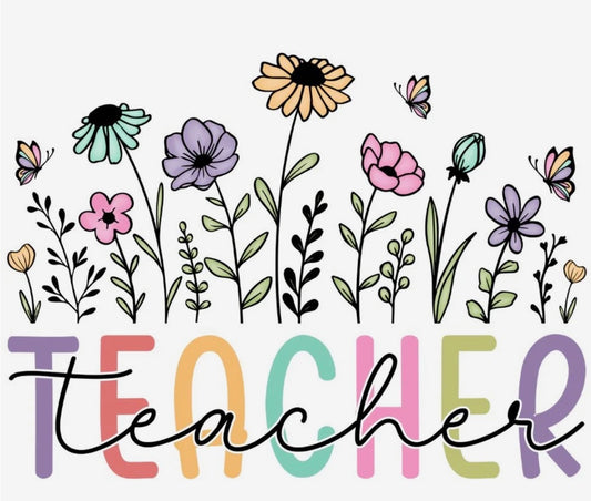 Wildflower Teacher Tee