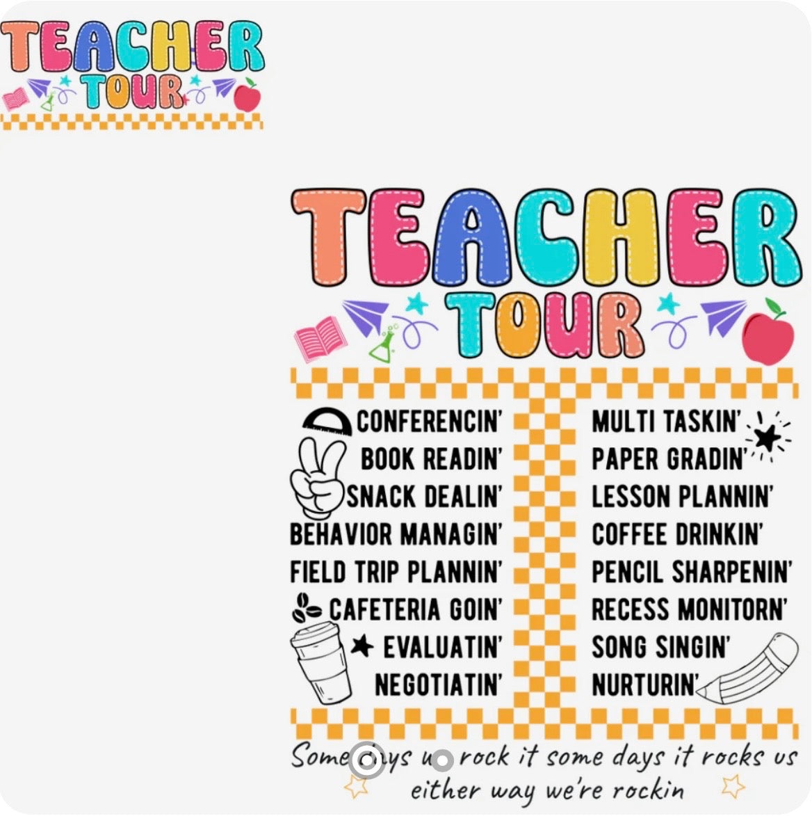 Teacher Tour Tee